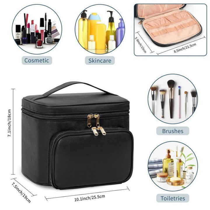 Luxuriöse Kosmetik-Organizer-Tasche mit Separatem Fächersystem Karnz