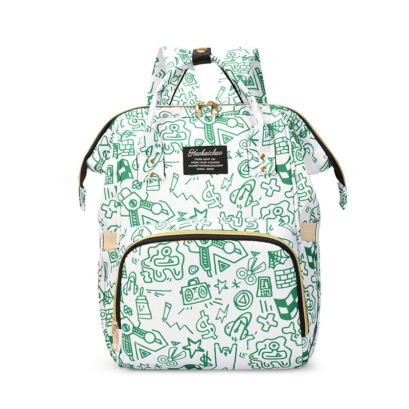 Künstlerisch gemusterter Rucksack