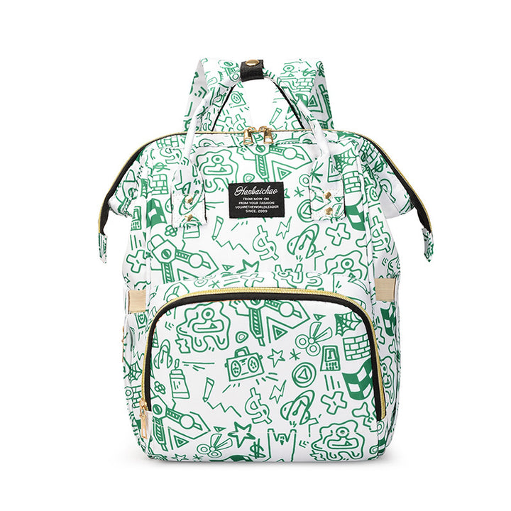 Künstlerisch gemusterter Rucksack