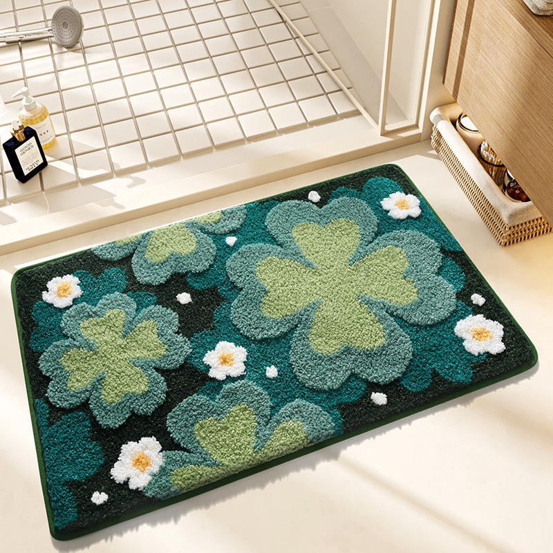 Floral Design Badteppich Karnz