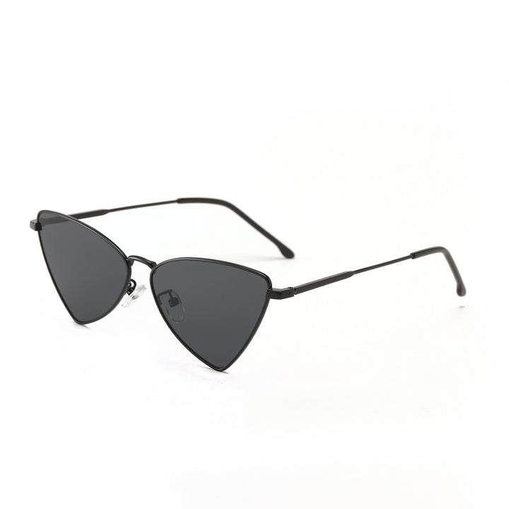Damen trendige Cat-Eye Sonnenbrille mit goldenen Akzenten Karnz