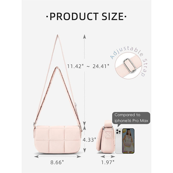 Modische Crossbody-Tasche mit Gesteppter Oberfläche Karnz