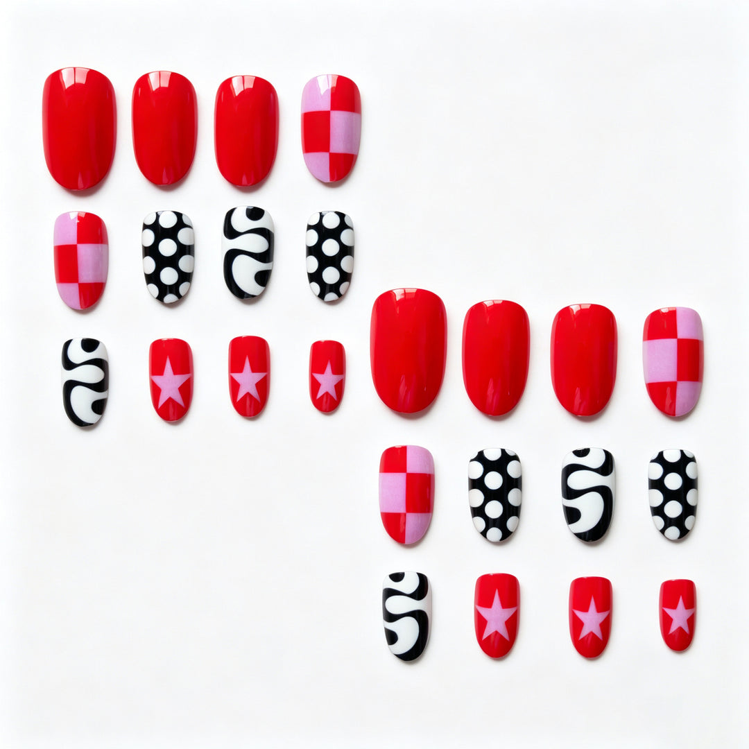 Künstlerisches Grafik-Nagelkunst-Set