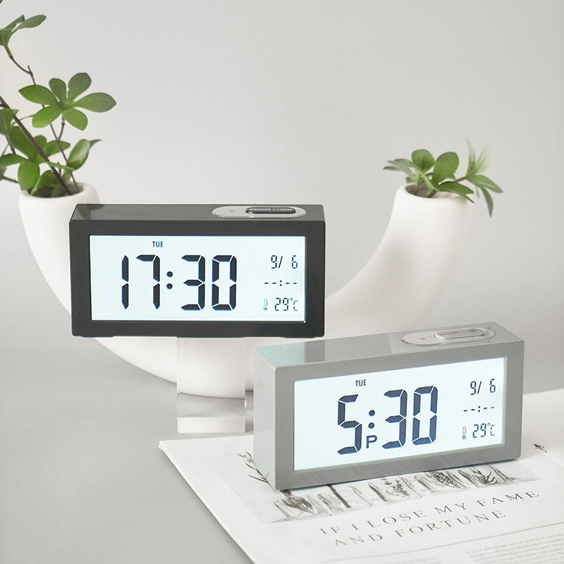Digitaler Wecker mit Großem Kontrastierenden Led-Display und Temperaturanzeige Karnz