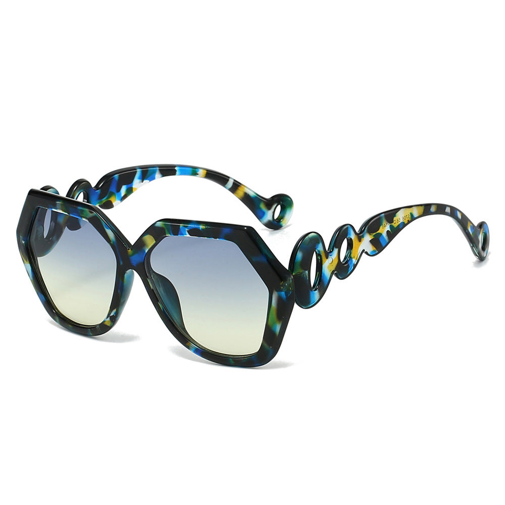 Künstlerische geometrische Sonnenbrille Karnz