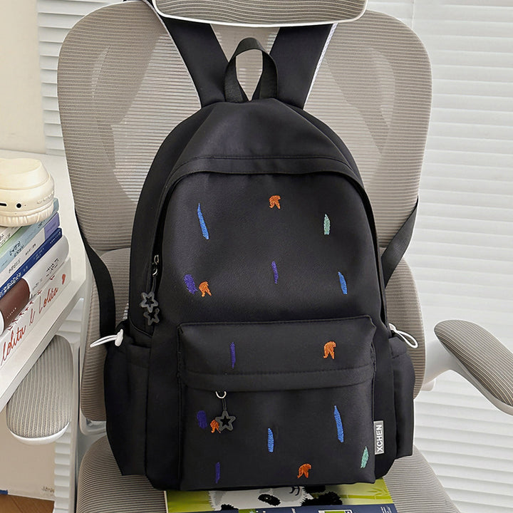 Leichter Rucksack mit süßem gesticktem Design Karnz