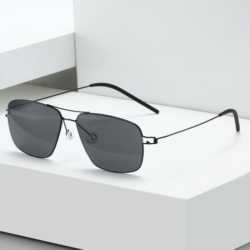 Damen moderne geometrische Sonnenbrille Karnz