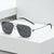 Damen moderne geometrische Sonnenbrille Karnz