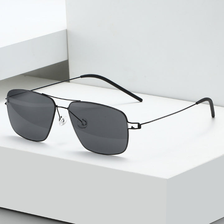 Damen moderne geometrische Sonnenbrille Karnz