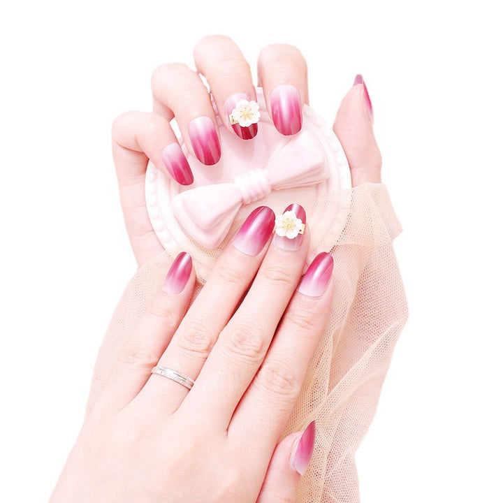 Ombre Floral Design Press-On Nägel