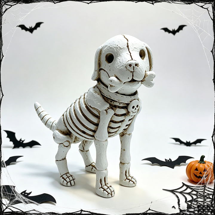 Dekorative Hundeskelettfigur Karnz