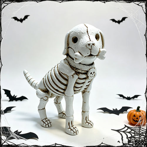 Dekorative Hundeskelettfigur Karnz