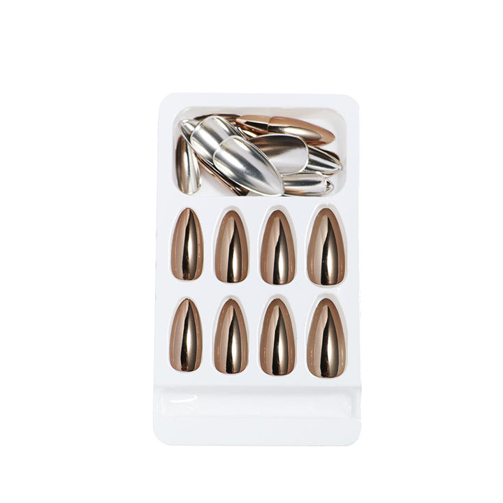 Metallic Stiletto Press-On Nails Karnz