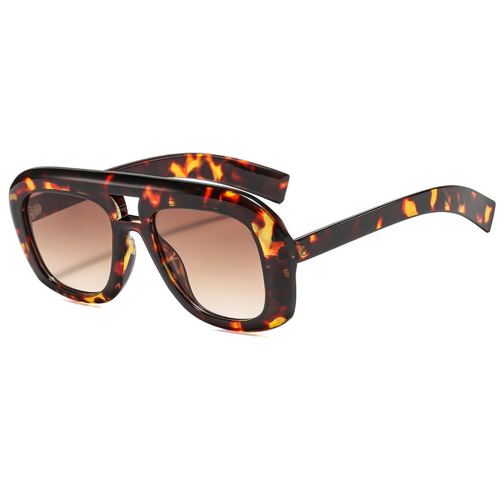 Übergroße moderne rechteckige Sonnenbrille Karnz