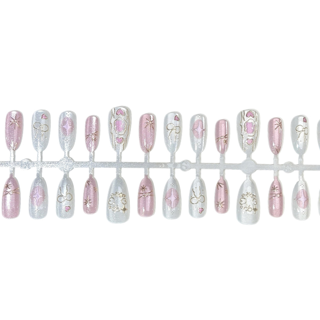 Elegantes dekoratives Nagelkunstset
