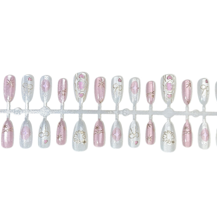 Elegantes dekoratives Nagelkunstset
