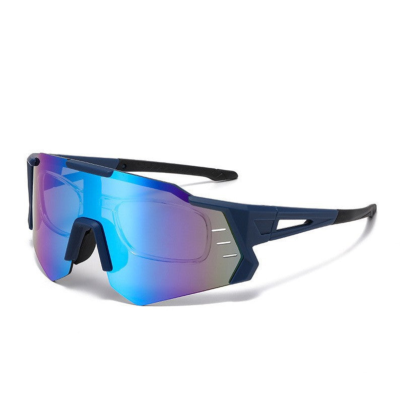 Damen Sportliche Rennsonnenbrille mit verstellbarem Nasenpad und hochwertigem UV-Schutz Karnz