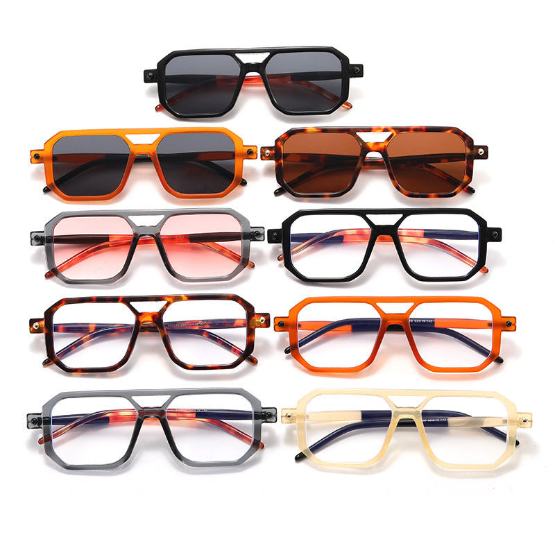 Damen modische Achteck Sonnenbrille Karnz