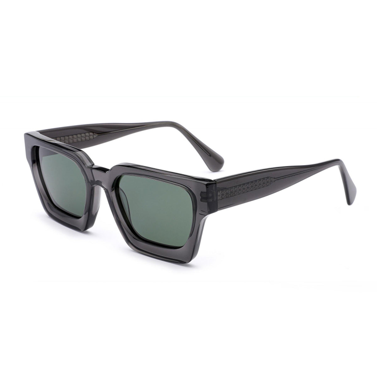 Damen quadratische Sonnenbrille mit innovativem Rahmen und polarisierten Gläsern Karnz