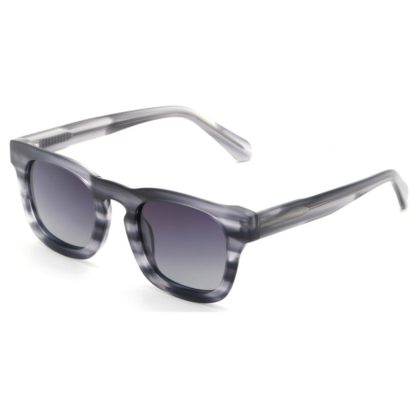Damen modische Sonnenbrille mit modernem, transparentem Rahmen Karnz