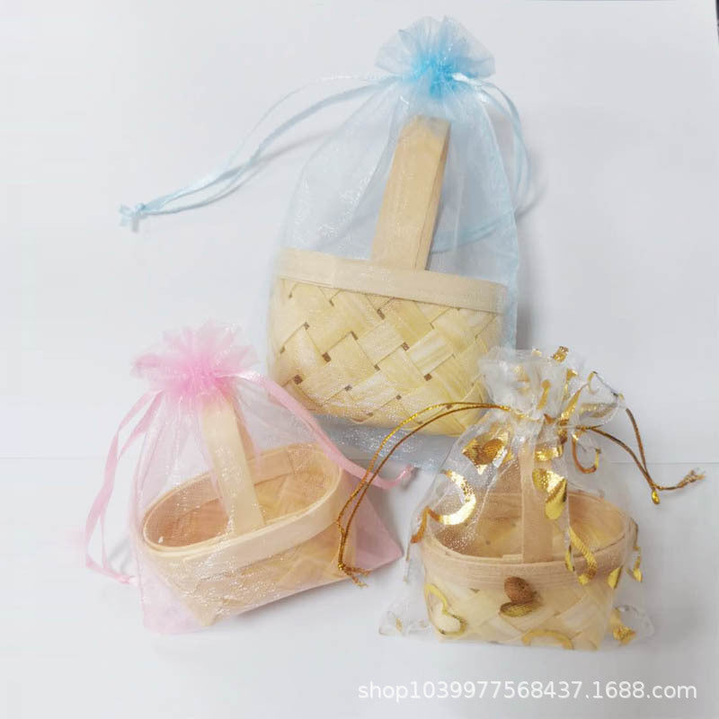 Dekorative Mini Geflochtene Geschenkkorb Karnz