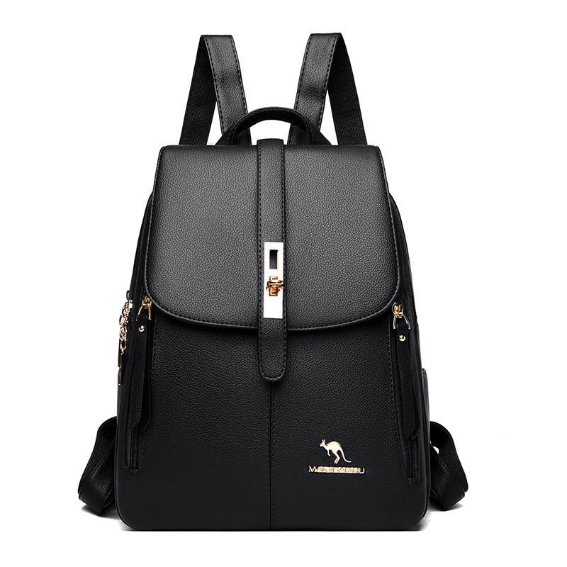 Eleganter Multifunktionaler Leder-Rucksack Karnz