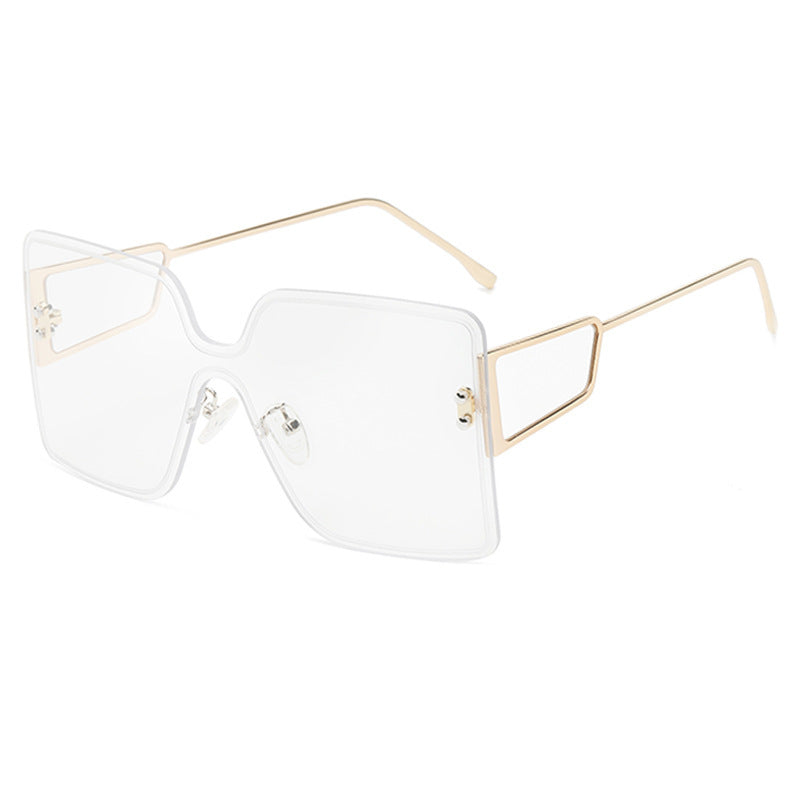 Damen oversized Geometric Sonnenbrille Karnz