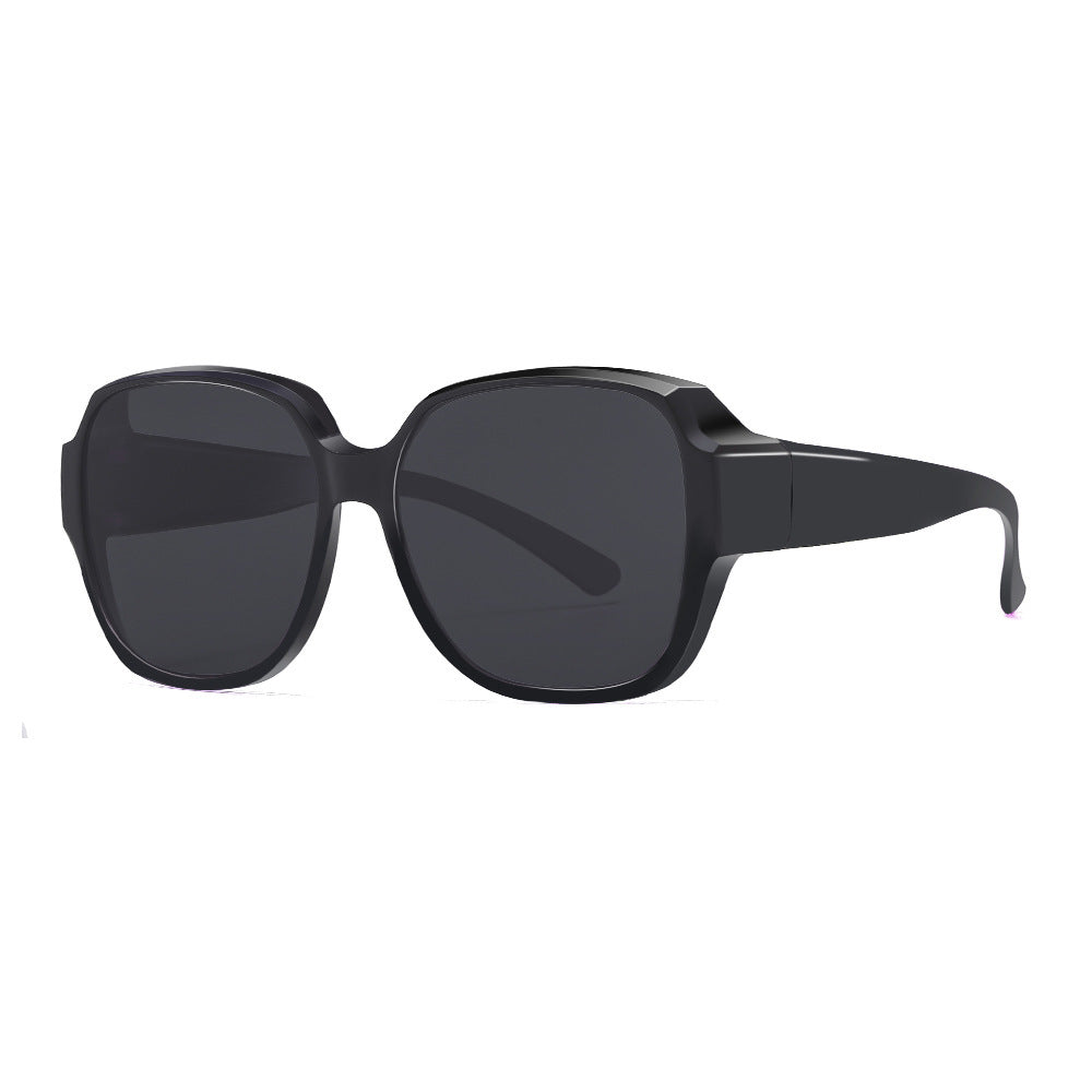 Damen Quadratische Sonnenbrille mit breitem Rahmen und UV-Schutz Karnz