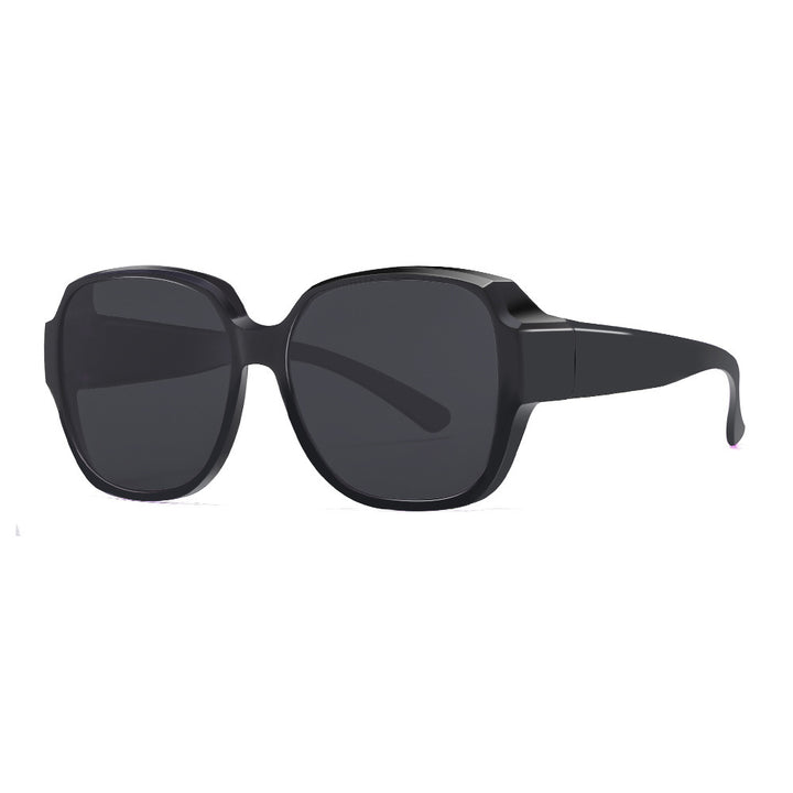 Damen Quadratische Sonnenbrille mit breitem Rahmen und UV-Schutz Karnz