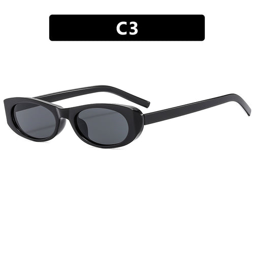 Damen modische Sonnenbrille im eleganten Ovalrahmen Karnz
