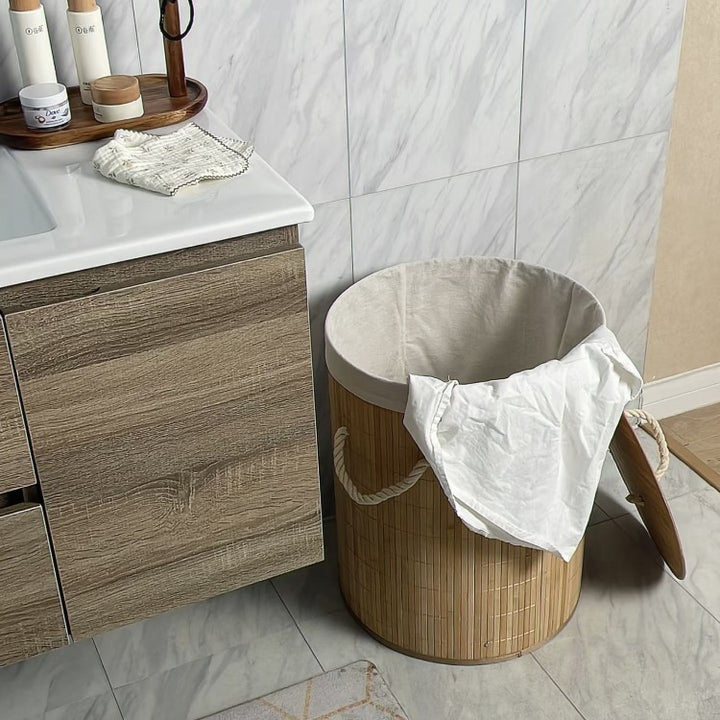 Aufbewahrungskorb mit Natürlichem Bambusdesign Karnz