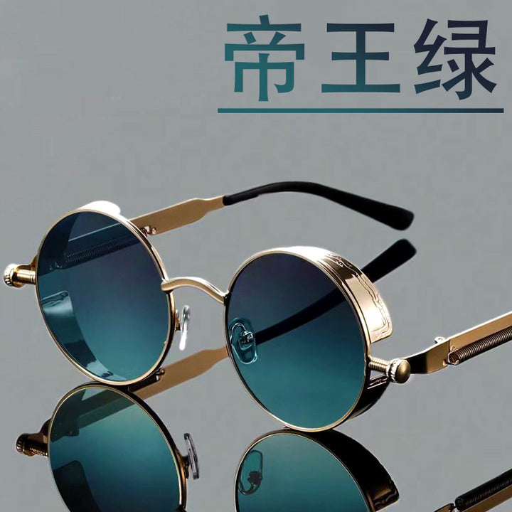 Retro-Runde-Fassung-Sonnenbrille Karnz