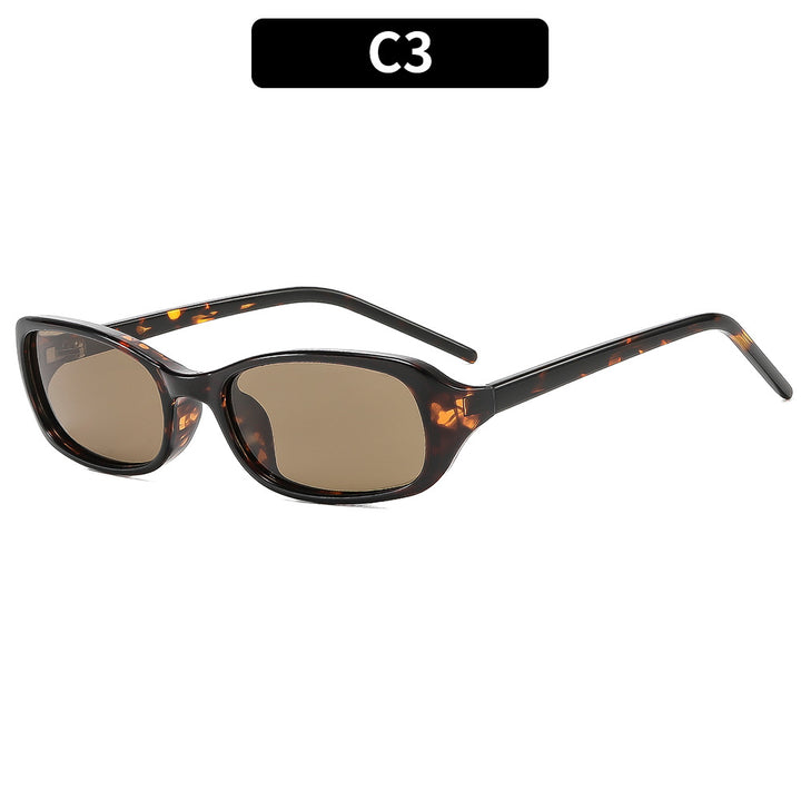 Klassische retro-inspirierte schmale Sonnenbrille