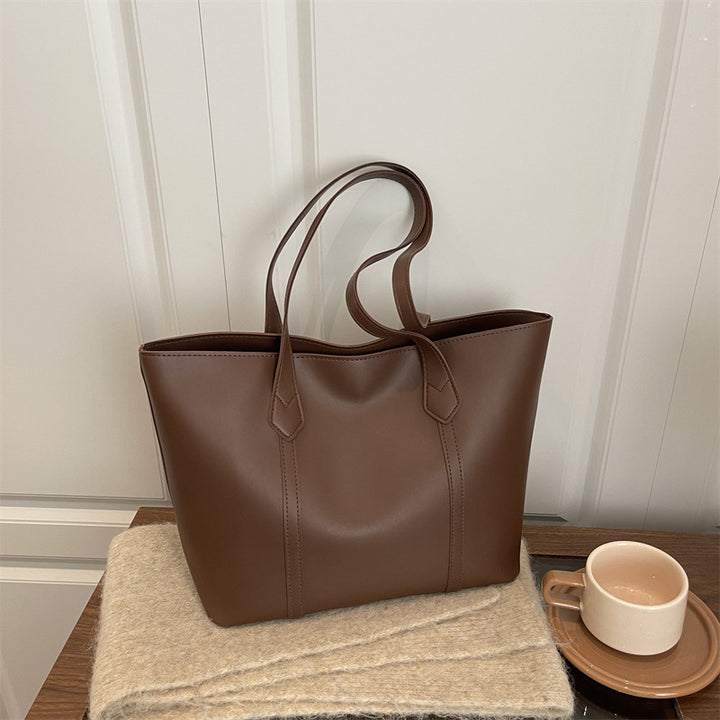 Schlichte Minimalistische Leder Tote Bag