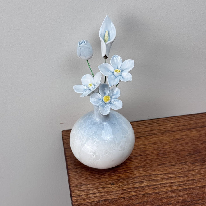 Elegante florale dekorative Vase