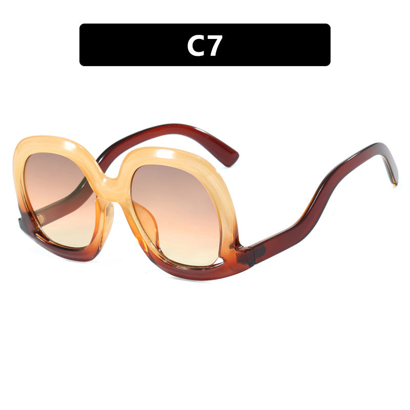 Damen oversized Sonnenbrille mit modischem Design Karnz