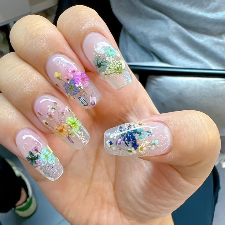 Kunstnagelset mit Elegantem Glitzer-Design Karnz