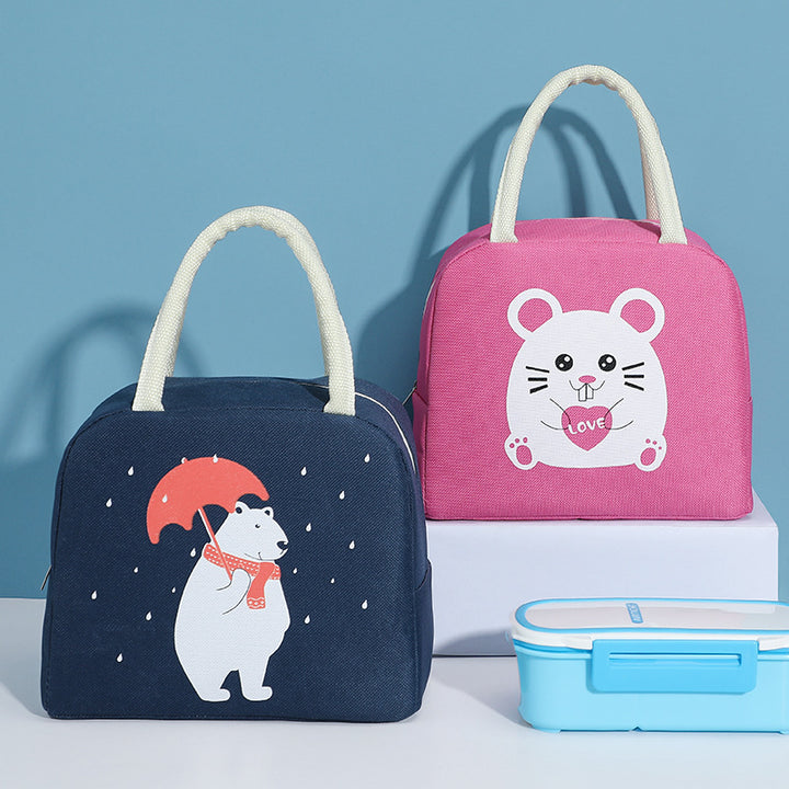 Verspielte isolierte Lunch-Tasche Karnz