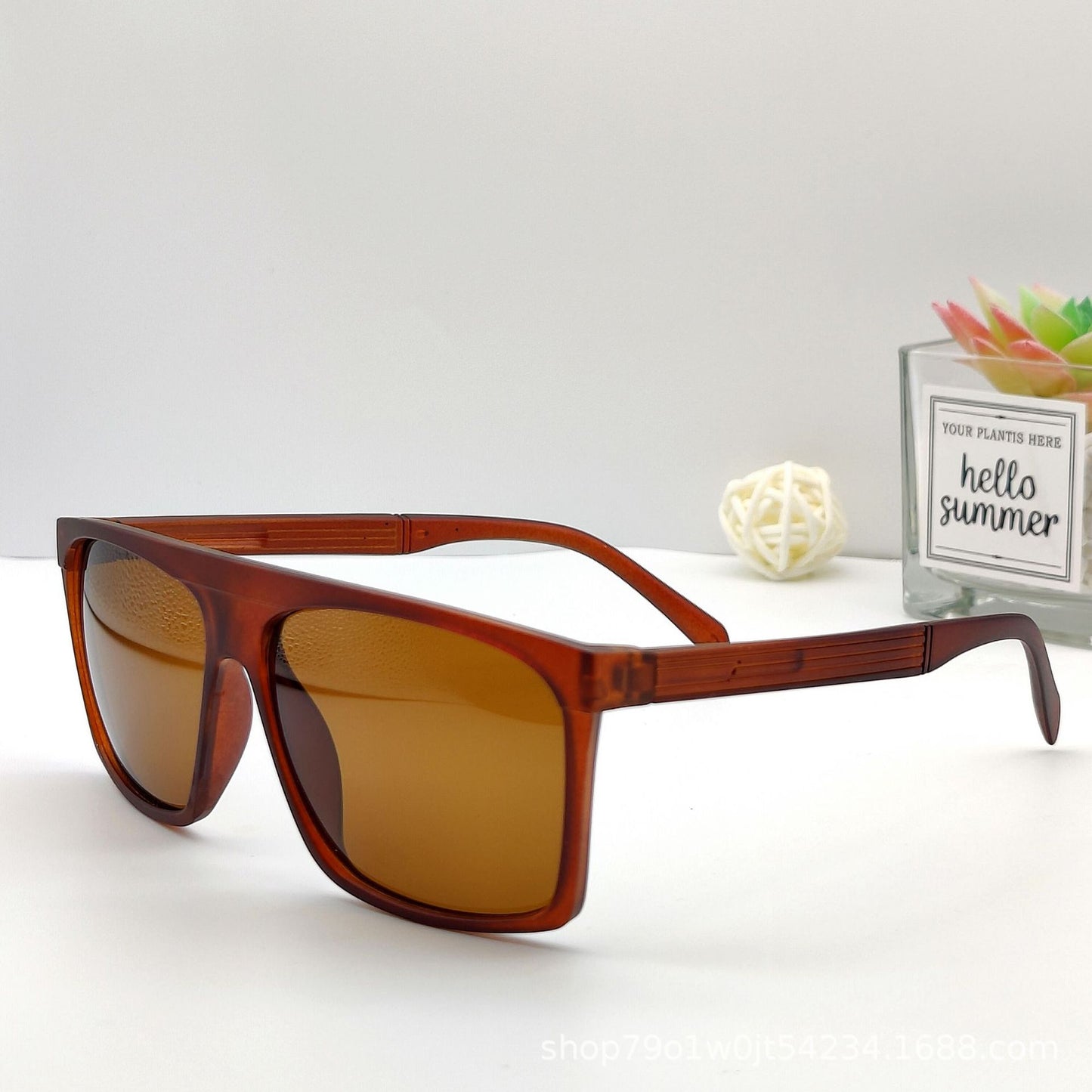 Damen Retro Oversized-Sonnenbrille Karnz