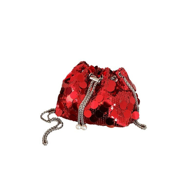 Funkelnde Pailletten Abend Clutch