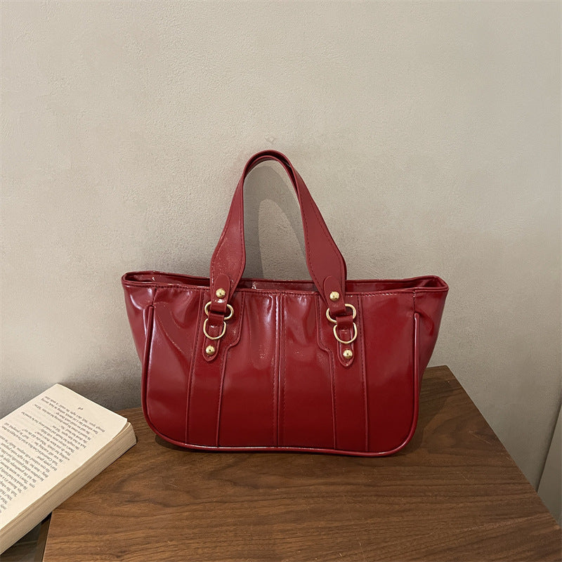 Elegante strukturierte Tote-Handtasche