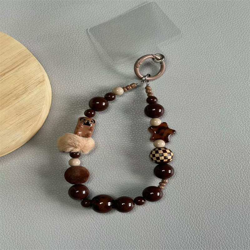 Dekorativer Beaded Schlüsselanhänger Halter Karnz