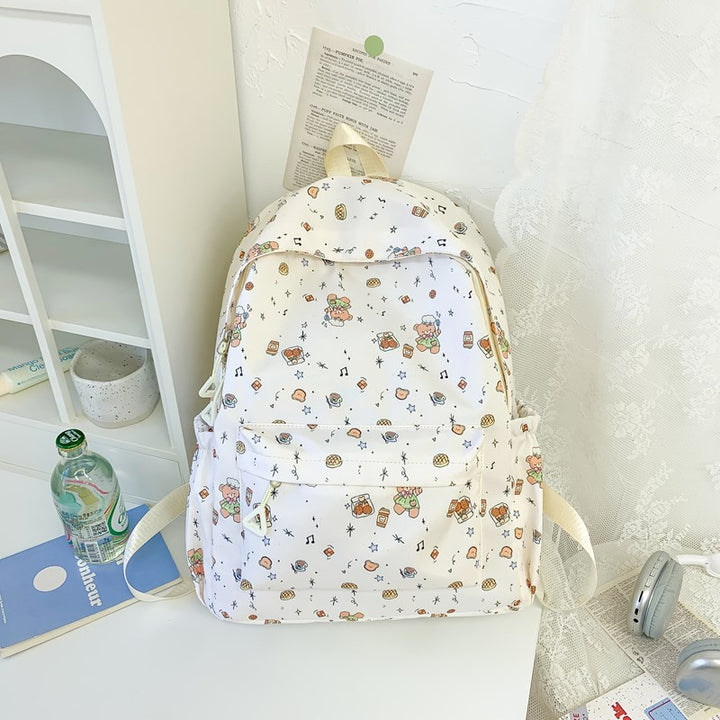 Verspielter Charakter-Druck-Rucksack