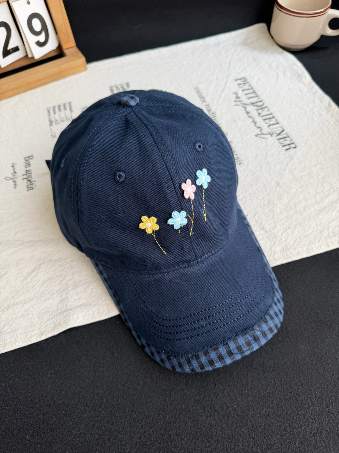 Gestickte Blumen Baseballmütze