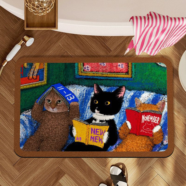 Dekorative katzenmotivierte Bereichsmatte Karnz