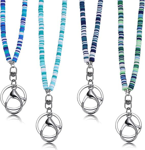 Bunte Perlen ID Badge Halter Lanyard Karnz