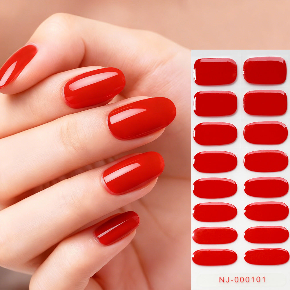 Hochglänzende Gel-Nagel-Wraps