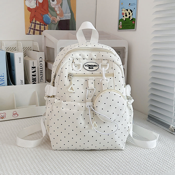 Polka-Dot-Muster Mini-Rucksack