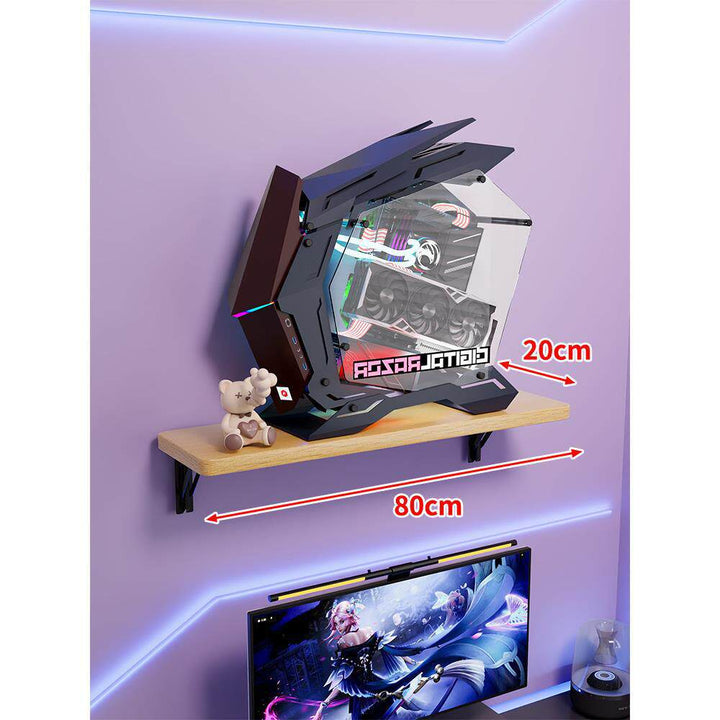 Wandmontage-Schwimmregal für Mid-Tower-Gaming-PC mit verstärkten Halterungen
