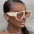 Damen modische Sonnenbrille mit extraterrestrischem Design Karnz